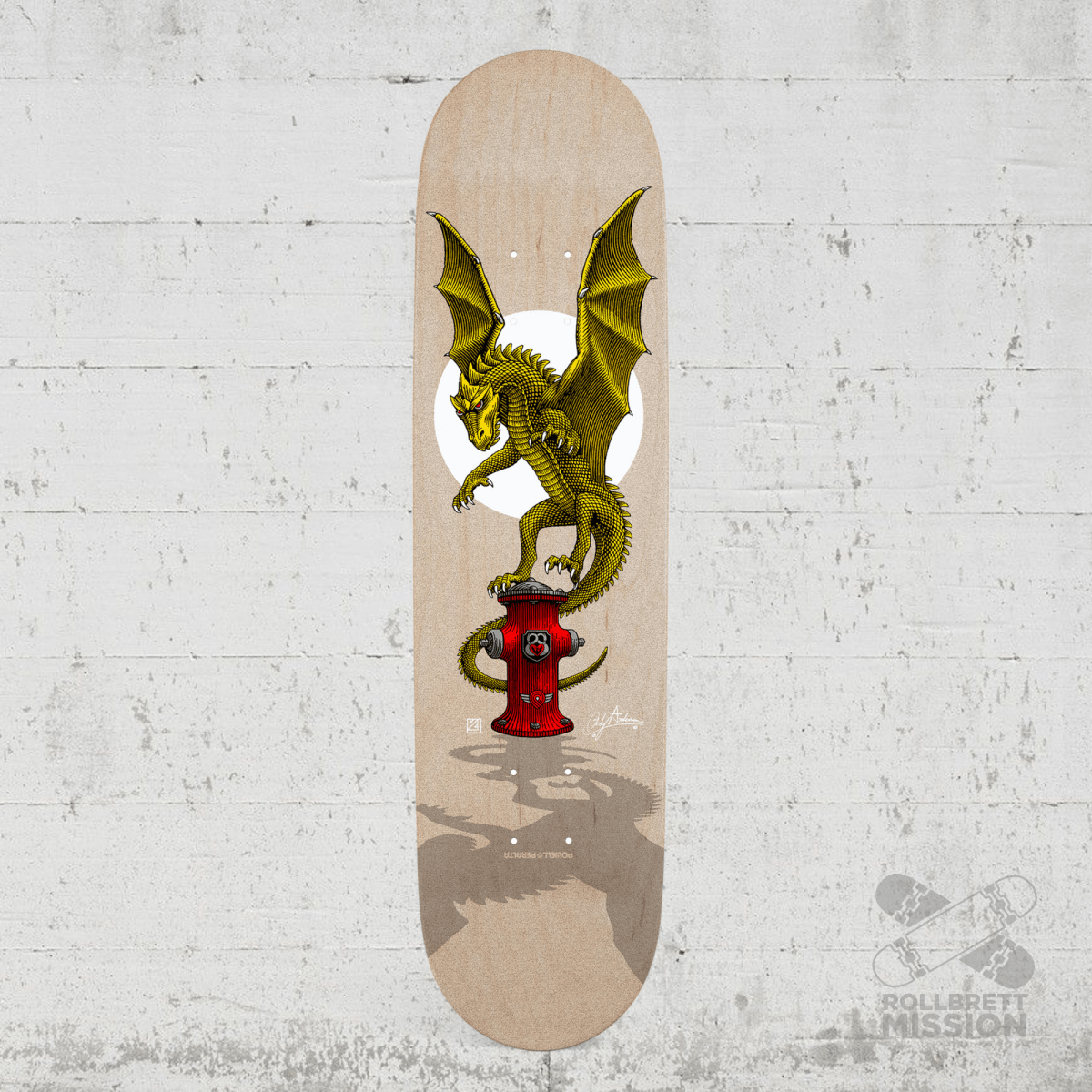 Powell Peralta Graphic Clear Griptape Anderson Hydrant 10.5x33 - Skateboard - Kleinteile - Rollbrett Mission