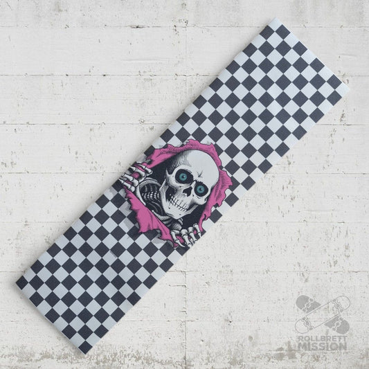 Powell Peralta Graphic Griptape Ripper checkered 9x33 - Skateboard - Kleinteile - Rollbrett Mission