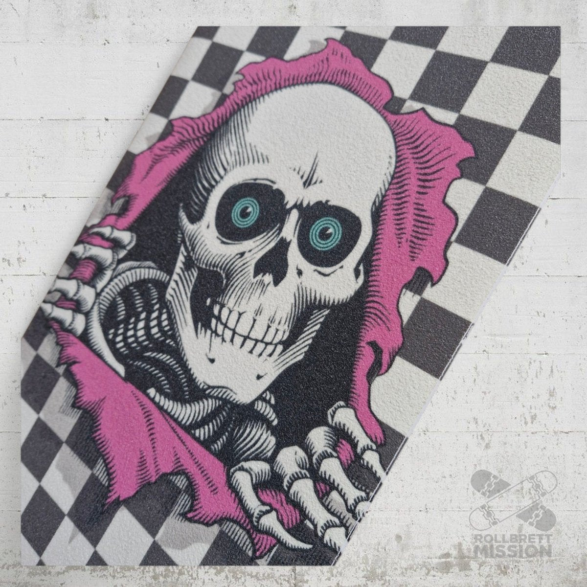 Powell Peralta Graphic Griptape Ripper checkered 9x33 - Skateboard - Kleinteile - Rollbrett Mission
