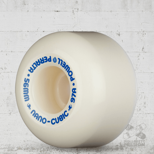 Powell Peralta Nano - Cubic 97A - Asymmetrical Shape - Wide Ride Patch - Offset Bearing - 56mm x 37mm Skateboard Wheels - Skateboard - Rollen - Rollbrett Mission