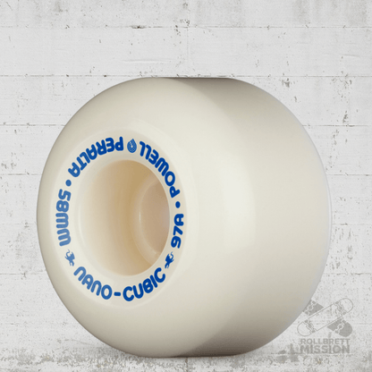 Powell Peralta Nano - Cubic 97A - Asymmetrical Shape - Wide Ride Patch - Offset Bearing - 58mm x 37mm Skateboard Wheels - Skateboard - Rollen - Rollbrett Mission
