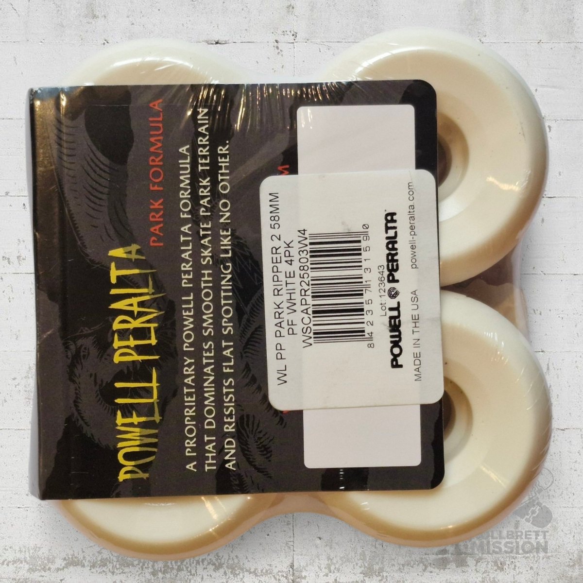 Powell Peralta Park Formula Ripper PF 104A 58mm Wheels - Skateboard - Rollen - Rollbrett Mission