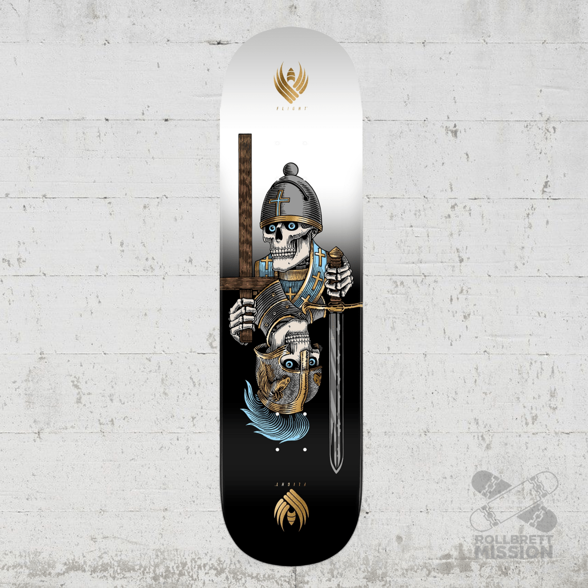 Powell Peralta Pro Dan Corrigan Chess Skull FLIGHT Skateboard Deck - Shape 315 - 8.42 x 31.88 - Skateboard - Decks - Rollbrett Mission