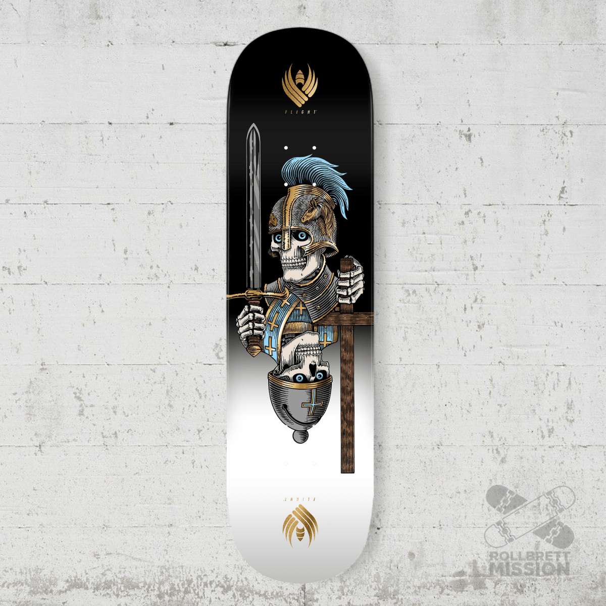 Powell Peralta Pro Dan Corrigan Chess Skull FLIGHT Skateboard Deck - Shape 315 - 8.42 x 31.88 - Skateboard - Decks - Rollbrett Mission