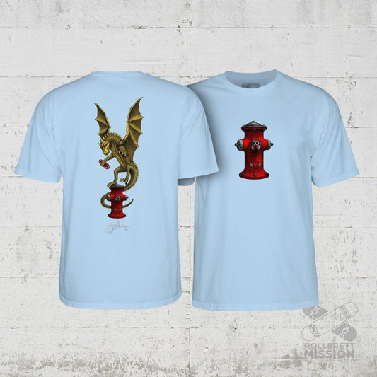Powell - Peralta T-Shirt Andy Anderson Vajra light blue - Rollbrett Mission