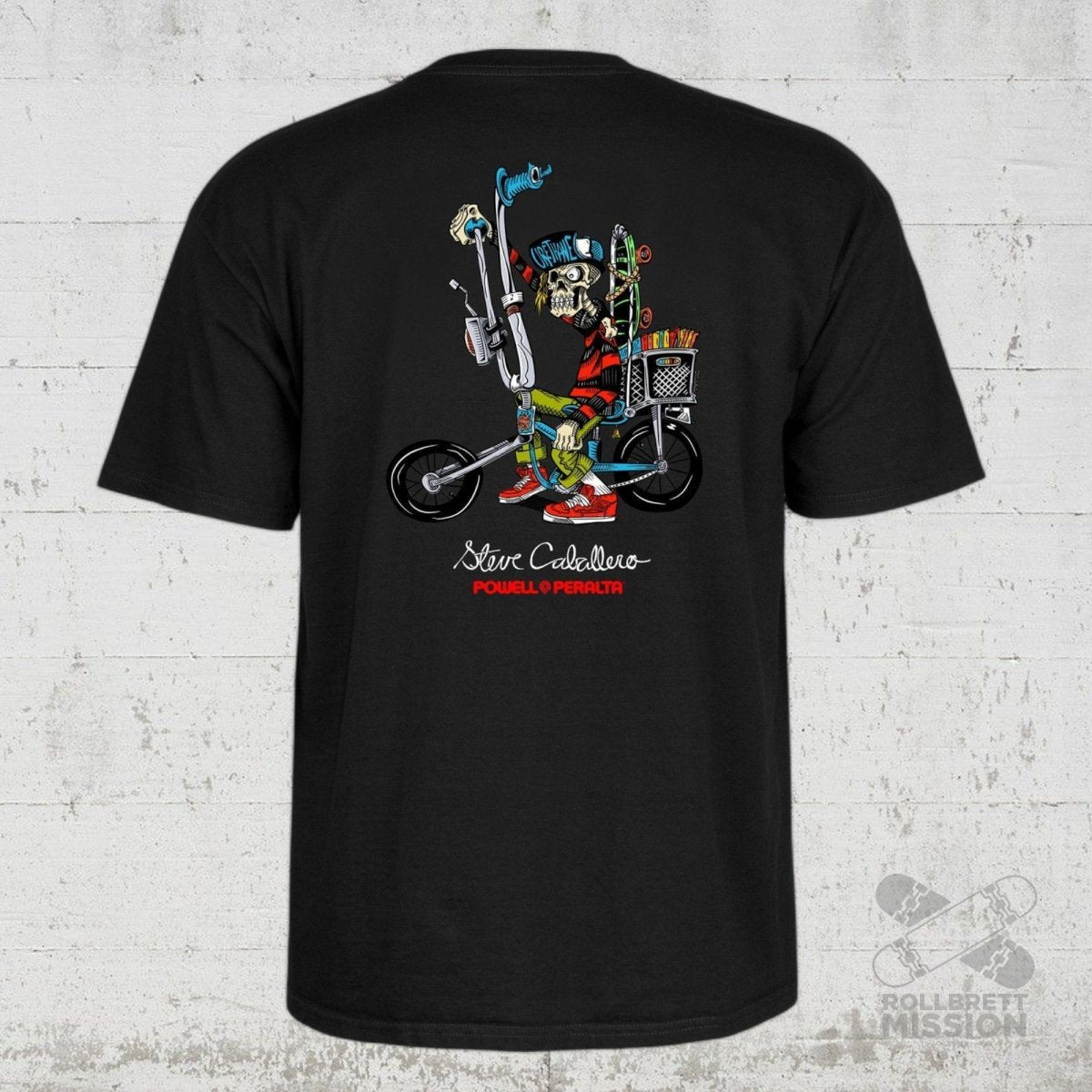 Powell Peralta T-Shirt Caballero Chopper Bike black - Rollbrett Mission