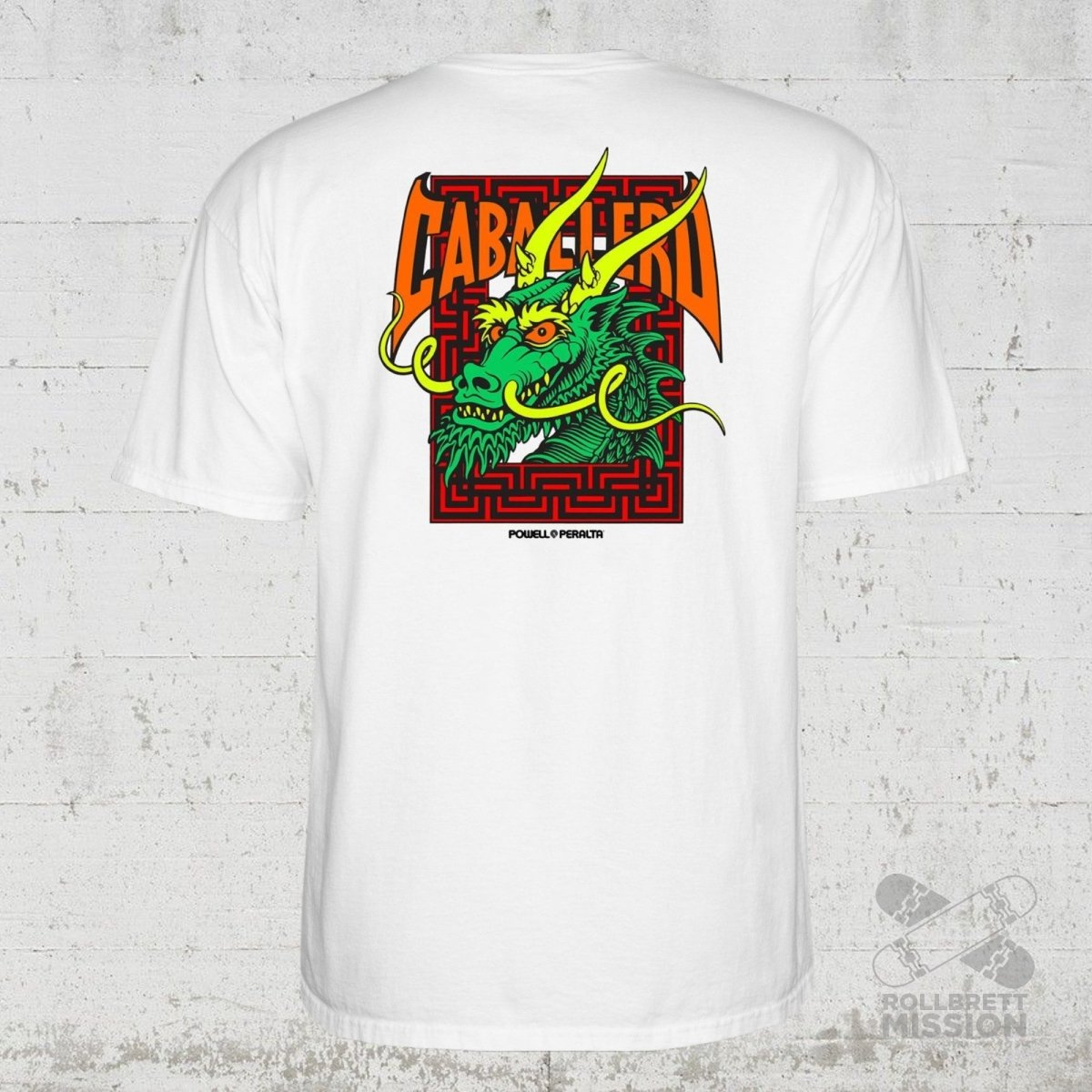 Powell Peralta T-Shirt Caballero Street Dragon white - Rollbrett Mission