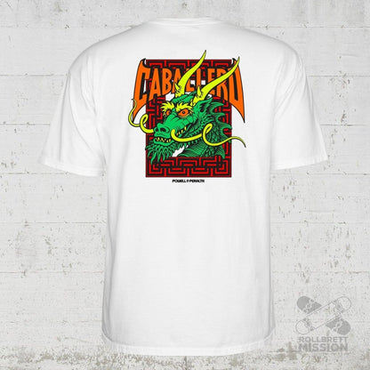 Powell Peralta T-Shirt Caballero Street Dragon white - Rollbrett Mission