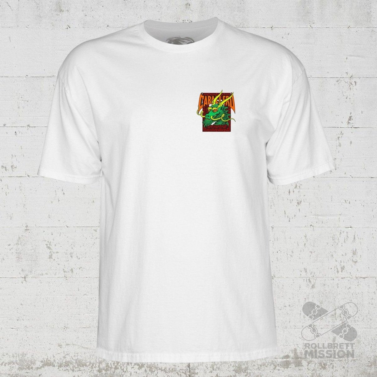 Powell Peralta T-Shirt Caballero Street Dragon white - Rollbrett Mission