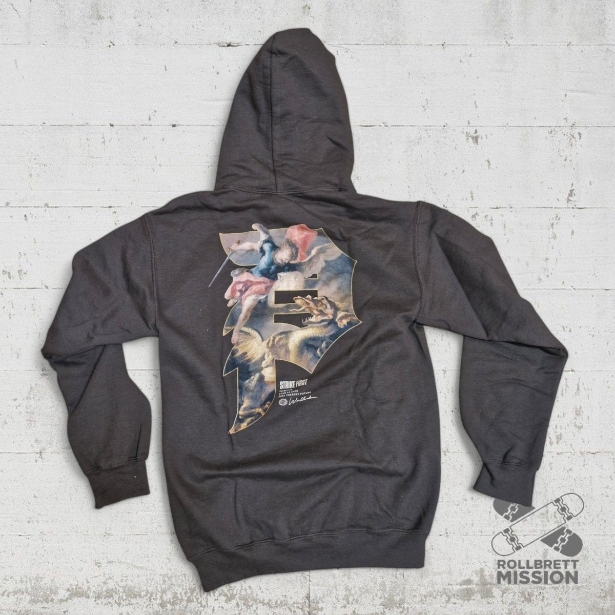 Primitive Hoodie Courage Hood brown - Shirts & Tops - Rollbrett Mission