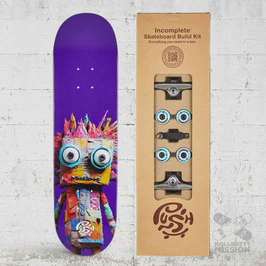 Push 7.5" Big Rag Doll "Incomplete" Skateboard - Purple - Skateboards - Rollbrett Mission