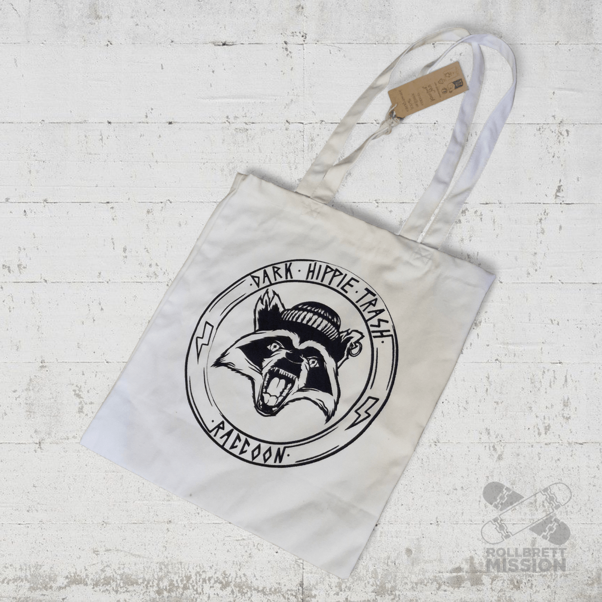 Raccoon Baumwolltasche - Taschen & Gepäck - Rollbrett Mission