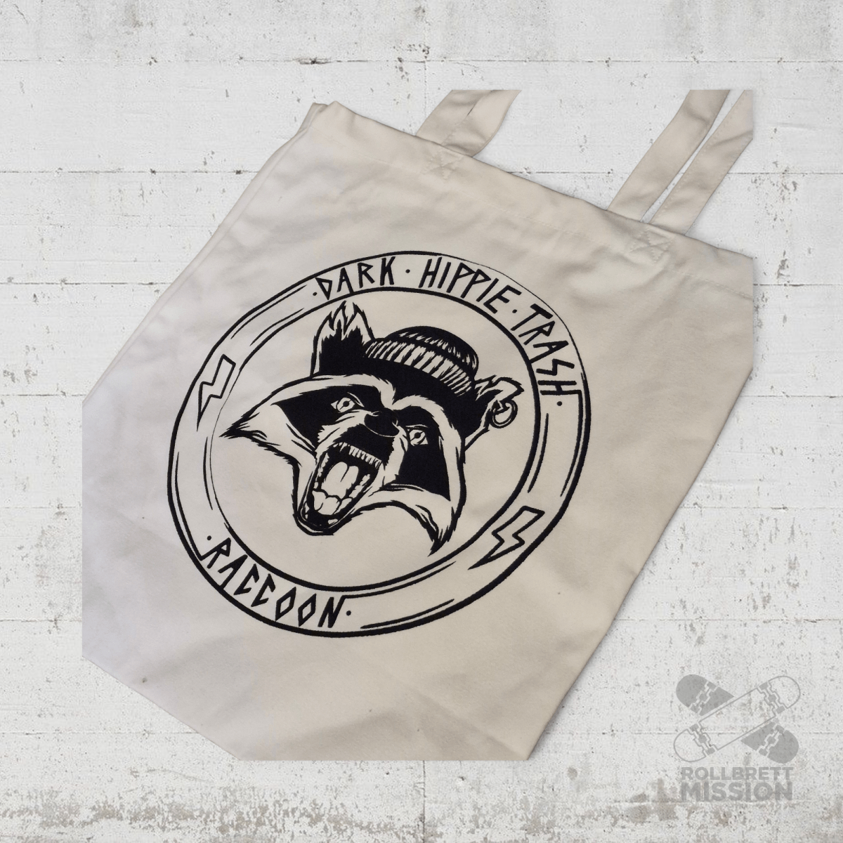 Raccoon Baumwolltasche - Taschen & Gepäck - Rollbrett Mission