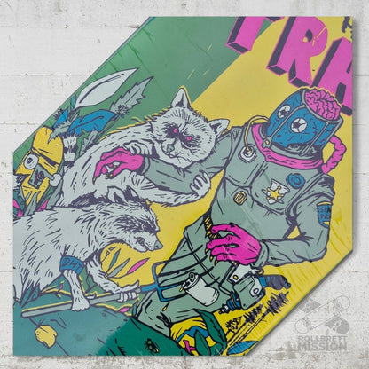 Raccoon Dark Hippie Trash 8.6 Deck - Skateboard - Decks - Rollbrett Mission