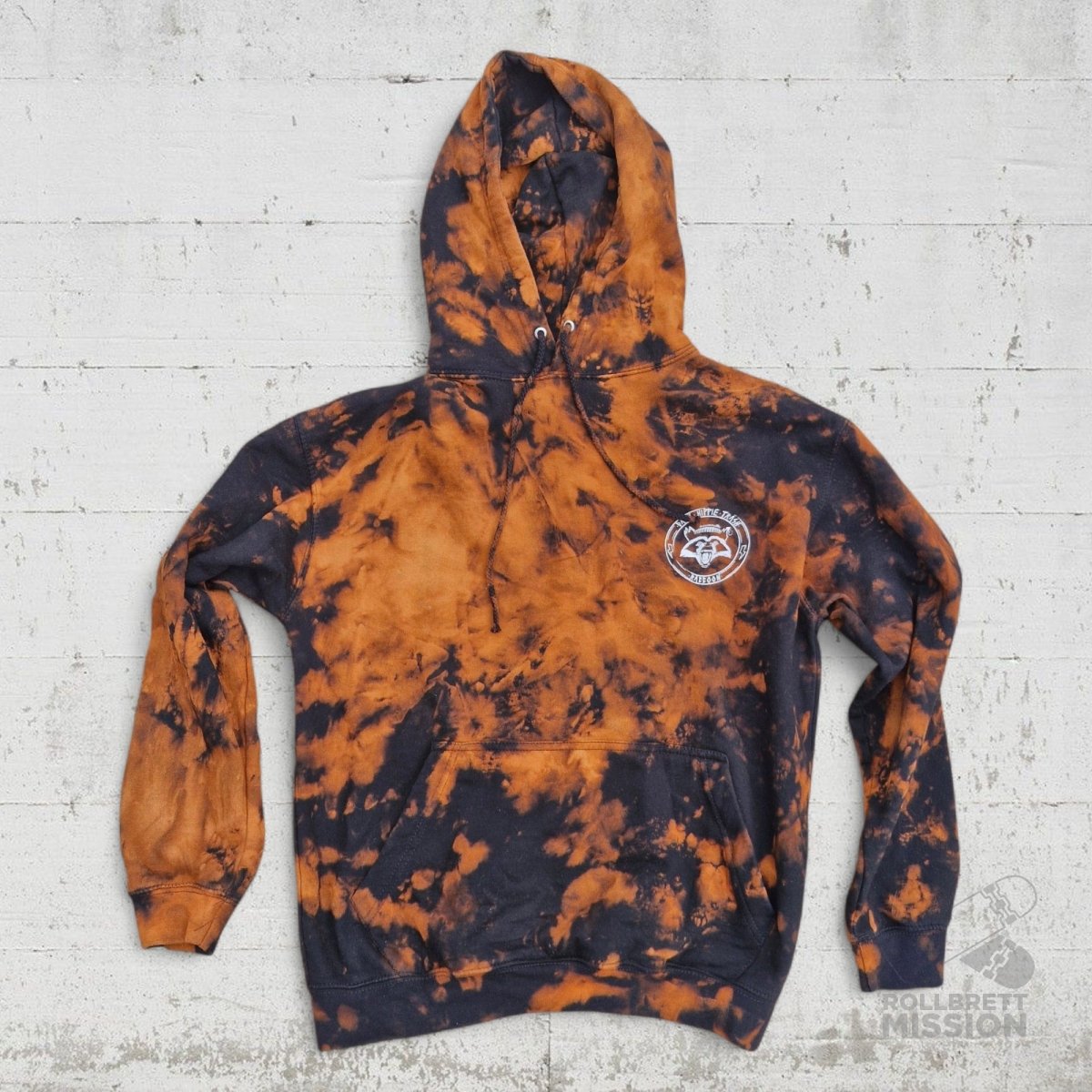 Raccoon Skateboards Hoodie DHT Waschbär black bleached - Rollbrett Mission