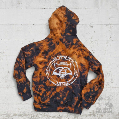 Raccoon Skateboards Hoodie DHT Waschbär black bleached - Rollbrett Mission