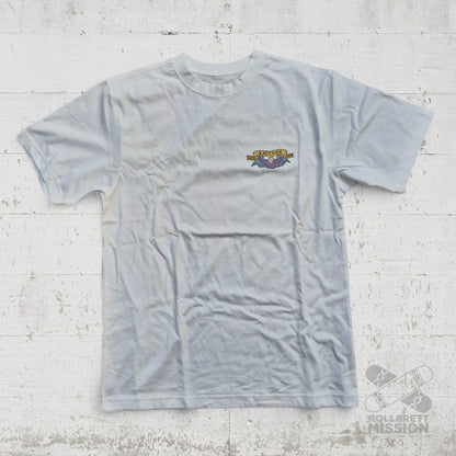 Raccoon T-Shirt Blessed Mother white - Rollbrett Mission