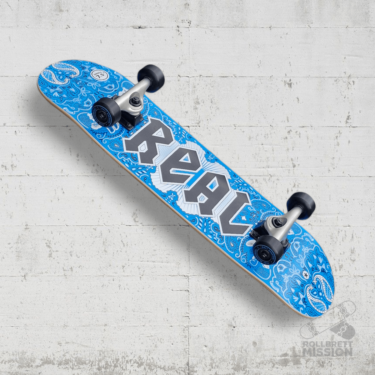 Real Complete Skateboard Bandana Foil MINI 7.5 x 29.0 - Skateboards - Rollbrett Mission