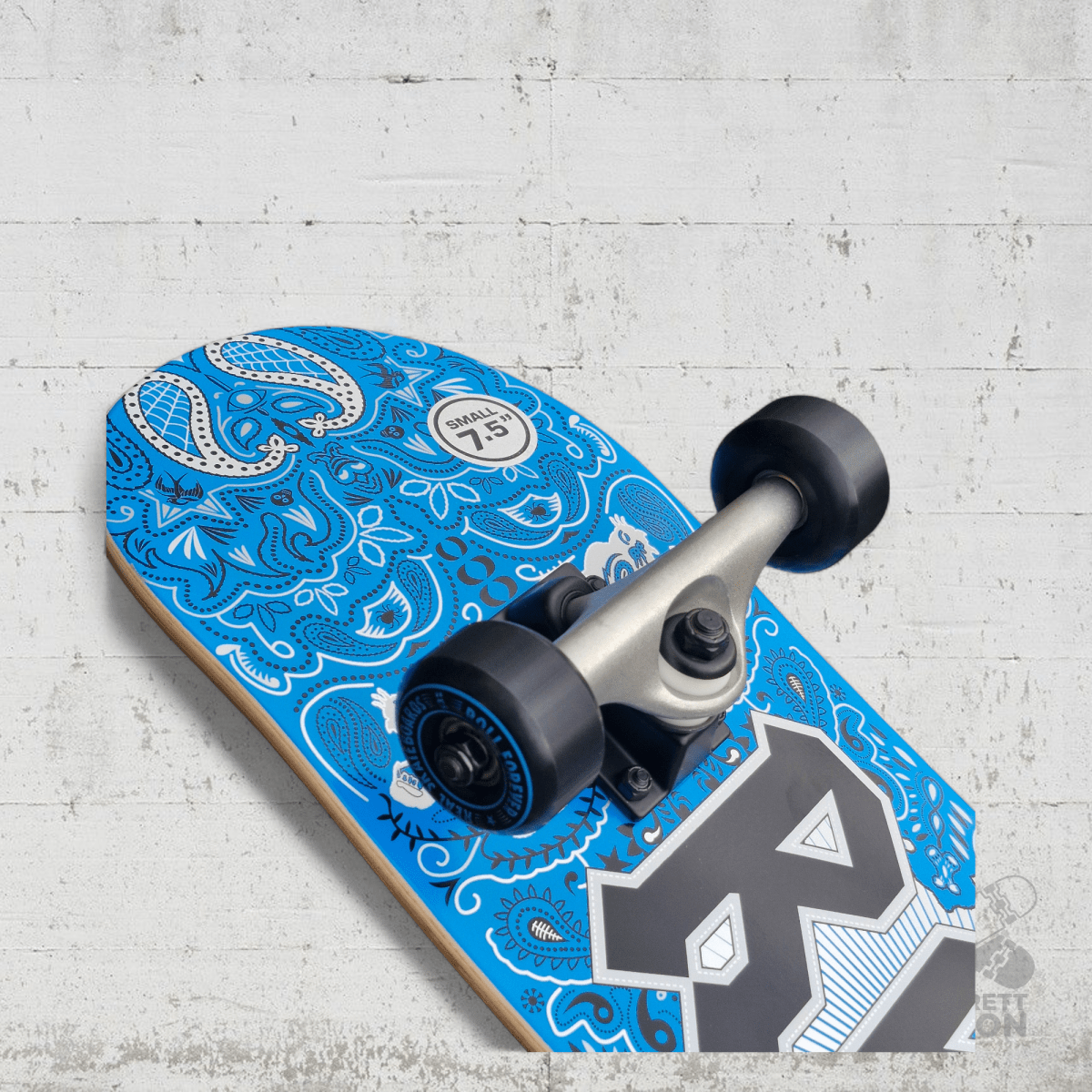 Real Complete Skateboard Bandana Foil MINI 7.5 x 29.0 - Skateboards - Rollbrett Mission