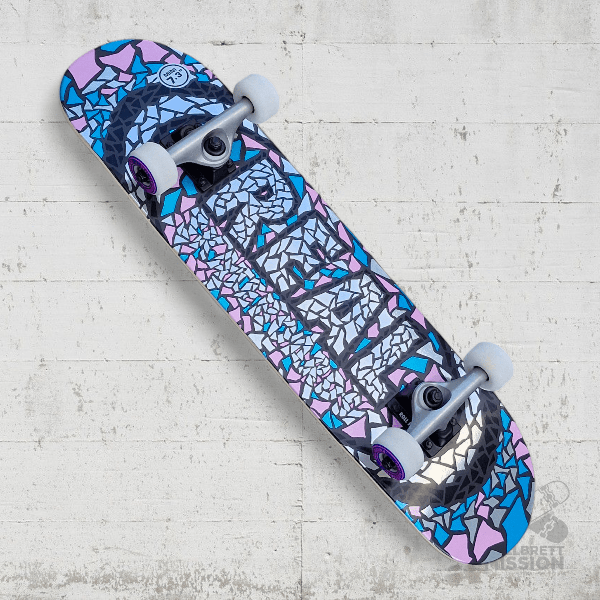 Real Complete Skateboard Oval Foil MINI 7.3 x 29.3 - Skateboards - Rollbrett Mission