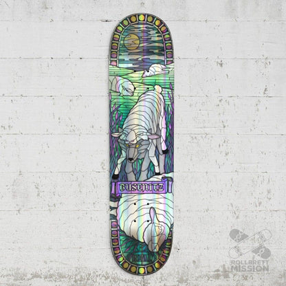 Real Dennis Busenitz Holographic Rainbow Foil Cathedral 8.38 Deck - Skateboard-Decks - Rollbrett Mission