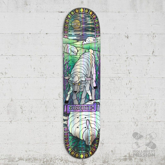 Real Dennis Busenitz Holographic Rainbow Foil Cathedral 8.38 Deck - Skateboard-Decks - Rollbrett Mission