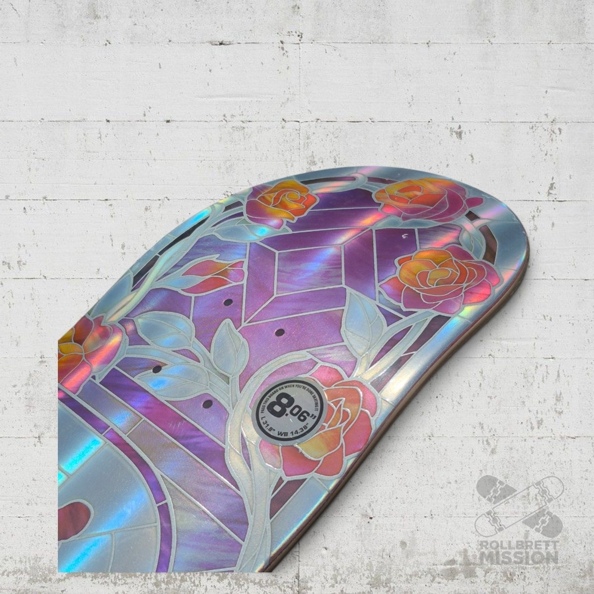 Real Hayley Cathedral Rainbow Holo 8.06 Deck - Skateboard-Decks - Rollbrett Mission
