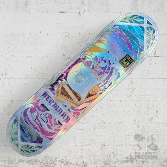 Real Hermann Stene Holographic Rainbow Foil Cathedral 8.38 Deck - Skateboard - Decks - Rollbrett Mission