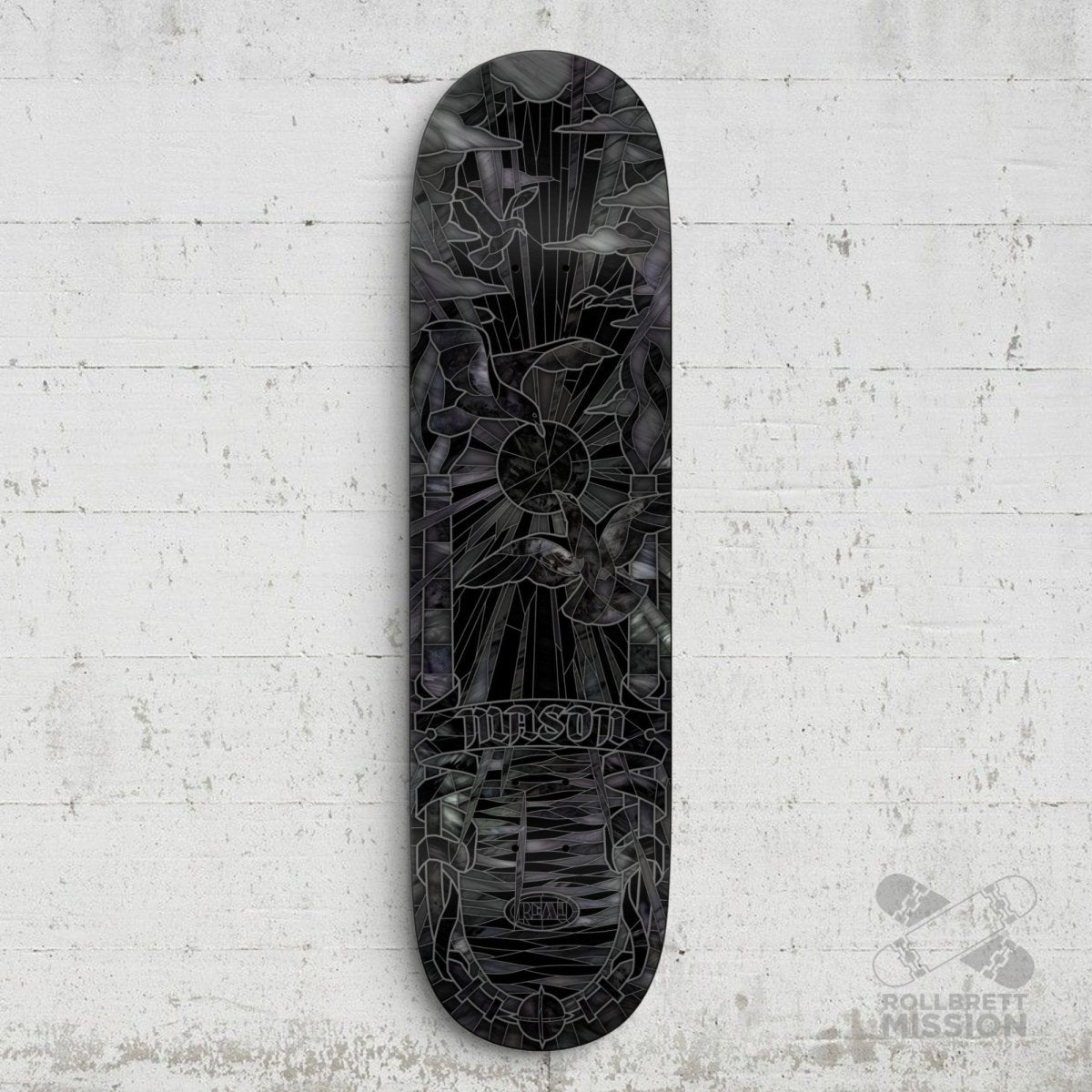 Real Mason Silva Black Sun Cathedral Holo Deck - Skateboard-Decks - Rollbrett Mission