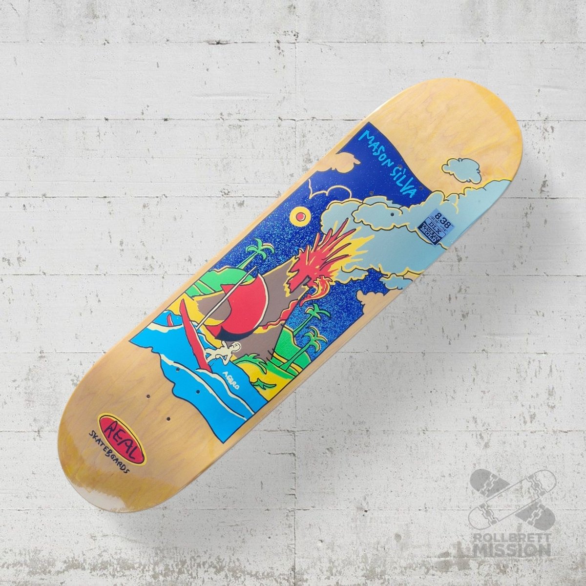 Real Mason Volcano True Fit 8.38 Deck - Skateboard - Decks - Rollbrett Mission