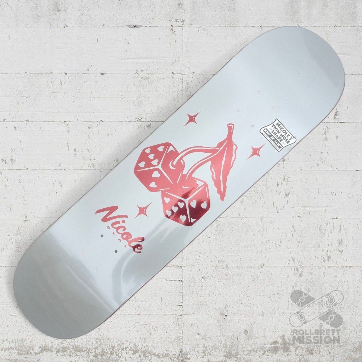 Real Nicole Hause High Roller Twin 8.35 Deck - Skateboard - Decks - Rollbrett Mission
