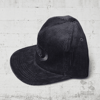 Real Snapback Cap Oval black corduroy - Kopfbekleidung & - tücher - Rollbrett Mission
