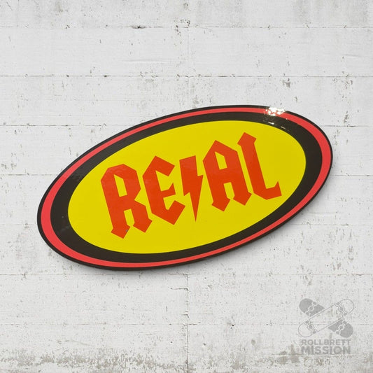 Real Sticker Deeds Oval 19,5cm - Rollbrett Mission