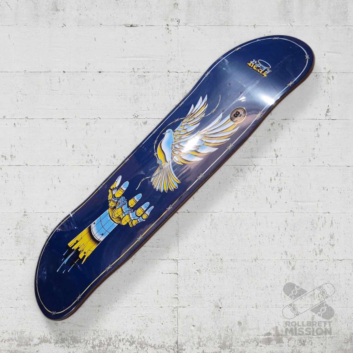Real Team Synthetic Peace 8.5 Deck - Skateboard - Decks - Rollbrett Mission