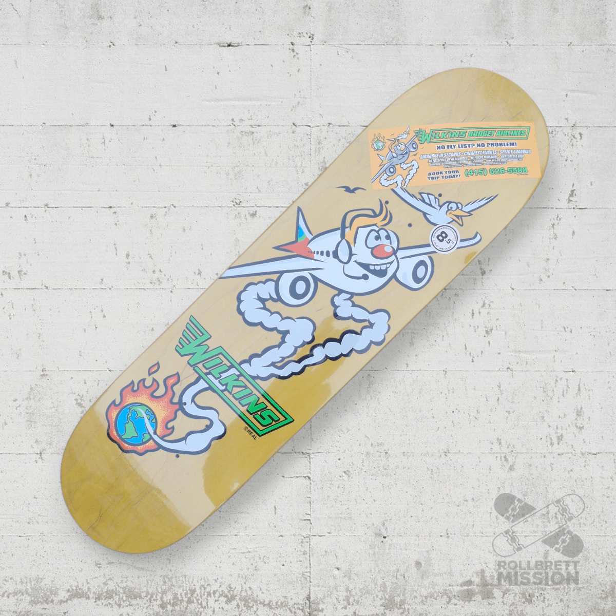 Real Wilkins Mascot 8.5" Deck - Skateboard - Decks - Rollbrett Mission