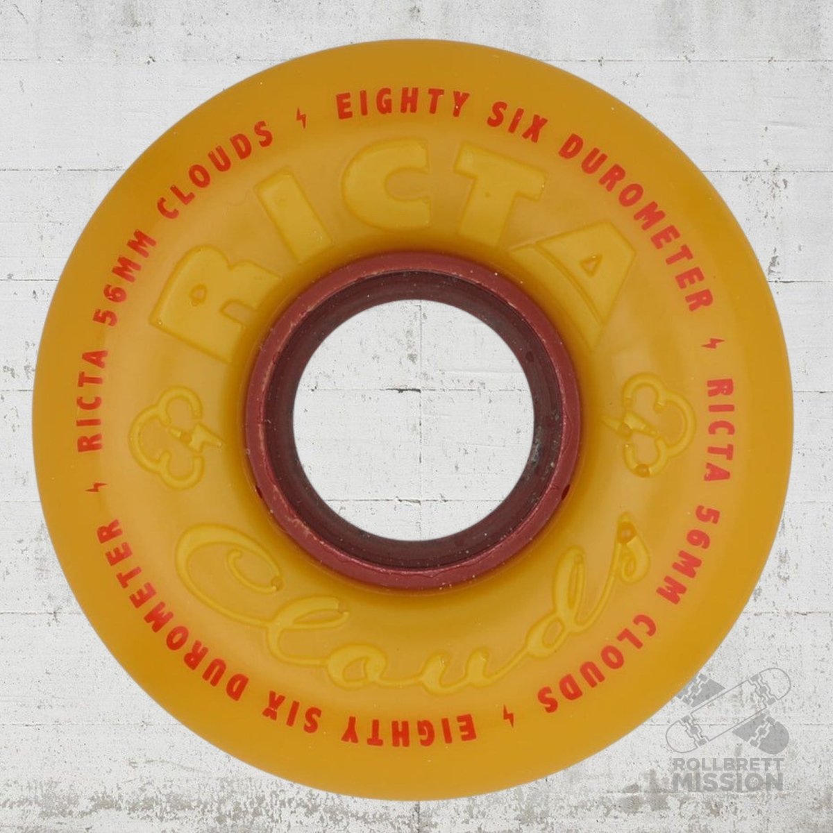 Ricta Clouds All Terrain 86A 56mm mustard Wheels - Skateboard - Rollen - Rollbrett Mission