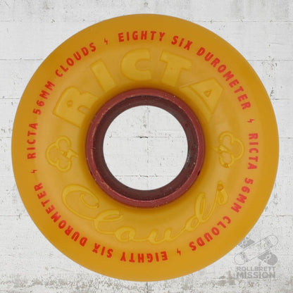 Ricta Clouds All Terrain 86A 56mm mustard Wheels - Skateboard - Rollen - Rollbrett Mission