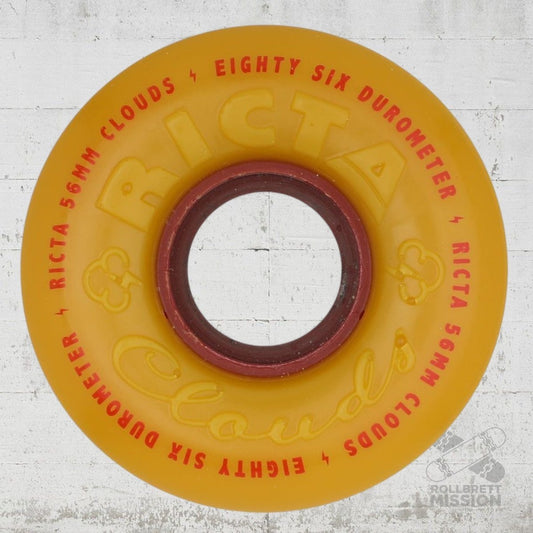 Ricta Clouds All Terrain 86A 56mm mustard Wheels - Skateboard - Rollen - Rollbrett Mission