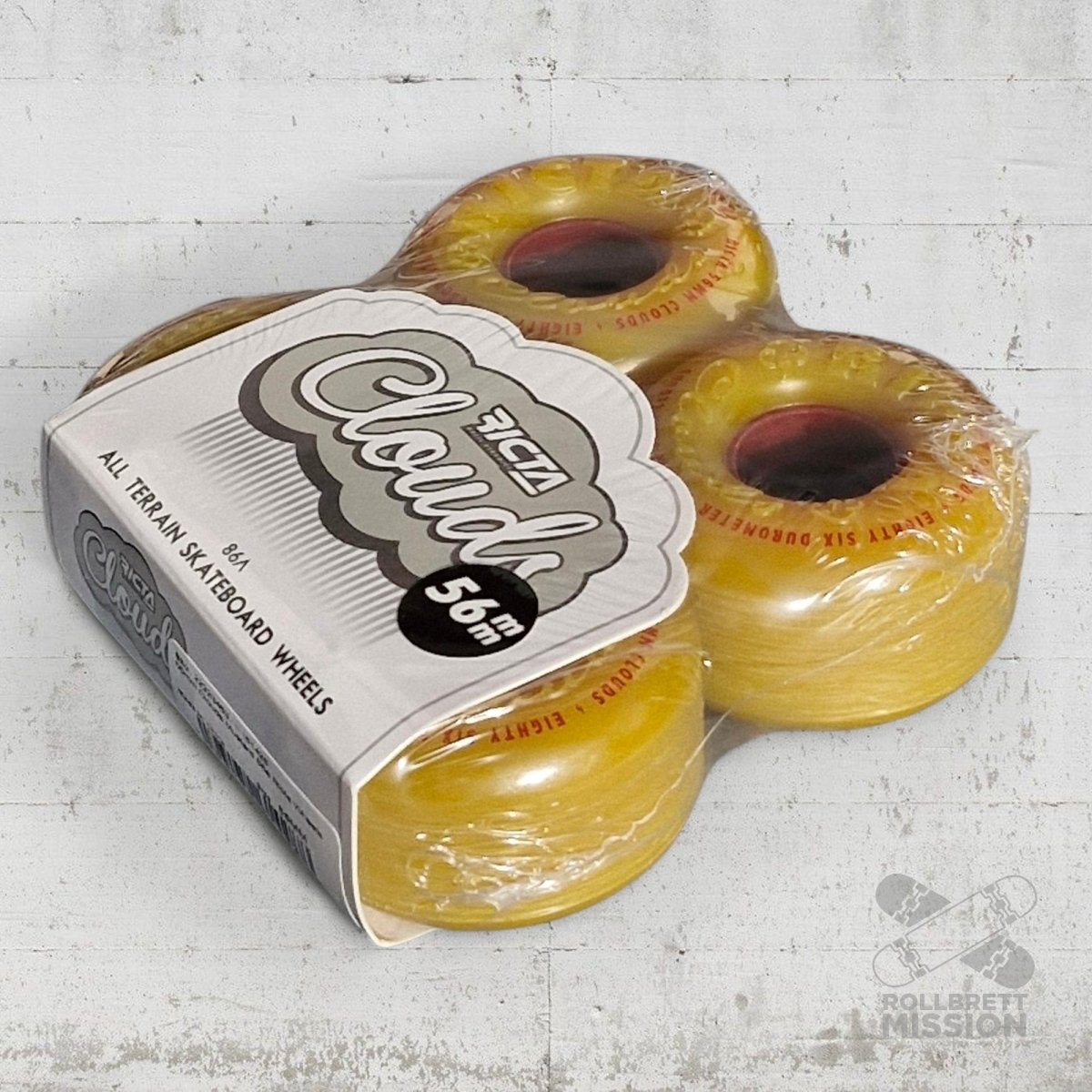 Ricta Clouds All Terrain 86A 56mm mustard Wheels - Skateboard - Rollen - Rollbrett Mission