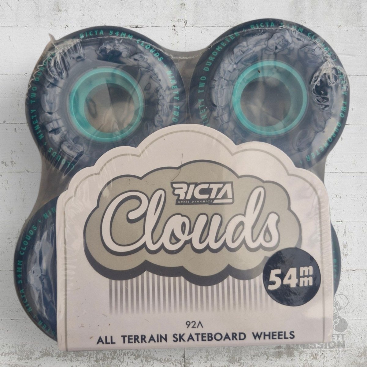 Ricta Clouds All Terrain 92A 54mm navy Wheels - Skateboard - Rollen - Rollbrett Mission
