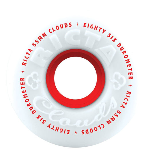 Ricta Clouds Red ATV 86A 55mm Wheels - Skateboard - Rollen - Rollbrett Mission