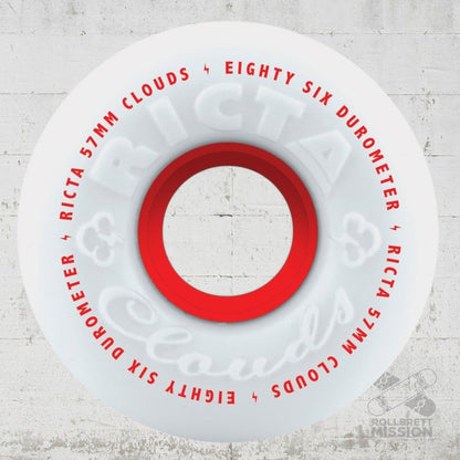 Ricta Clouds Red ATV 86A 57mm Wheels - Skateboard - Rollen - Rollbrett Mission