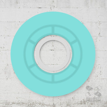 Ricta Clouds Transparent Aqua/White 78A 57mm Wheels - Skateboard-Rollen - Rollbrett Mission