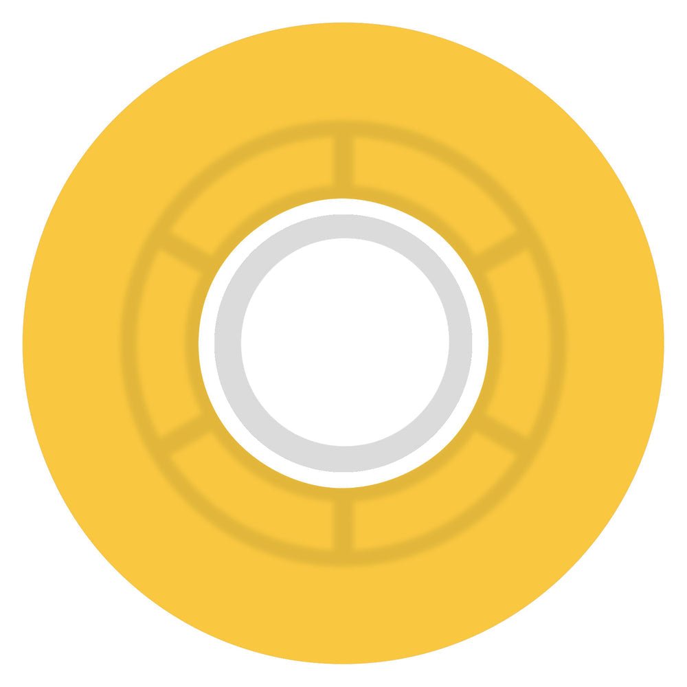 Ricta Clouds Transparent Citrus/White 78A 55mm Wheels - Skateboard-Rollen - Rollbrett Mission