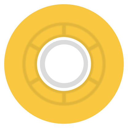Ricta Clouds Transparent Citrus/White 78A 55mm Wheels - Skateboard-Rollen - Rollbrett Mission