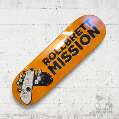 Rollbrett Mission KURZER ZWILLING 3D 9.0 Short Twintail Deck