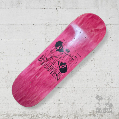 Rollbrett Mission KURZER ZWILLING Vitruvian 9.0 Short Twintail Deck