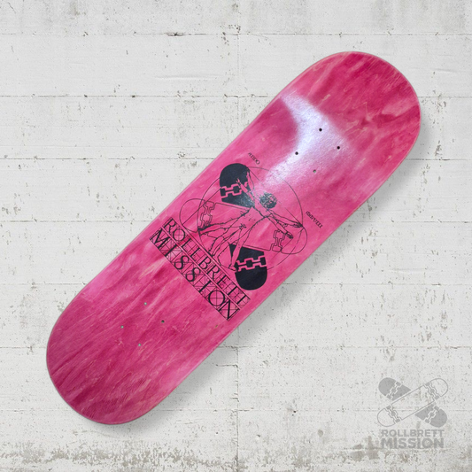 Rollbrett Mission KURZER ZWILLING Vitruvian 9.0 Short Twintail Deck