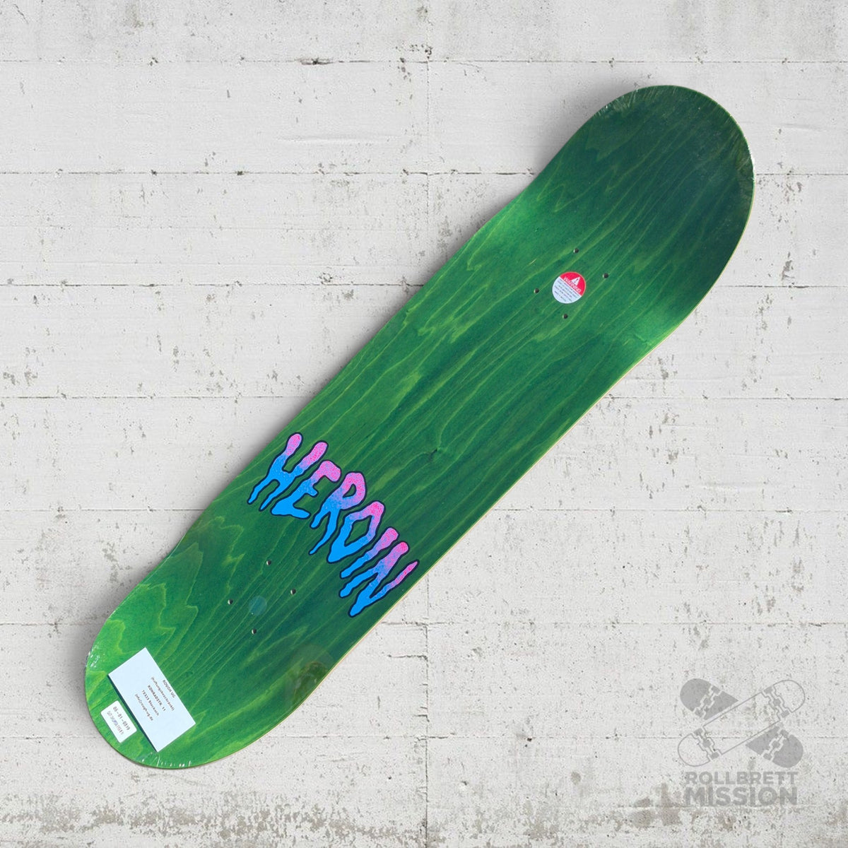 Heroin Skateboards Chet Childress Eyes gold 8.75 Deck