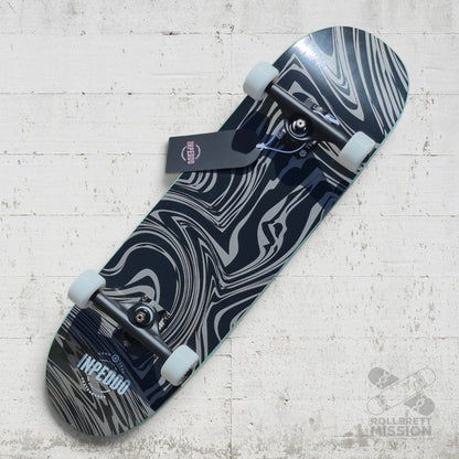 Inpeddo Short & Wide 8.0" Blurred Kids Complete Skateboard